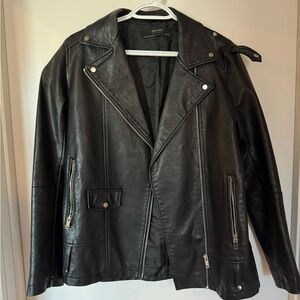 Zara Black Leather Jacket